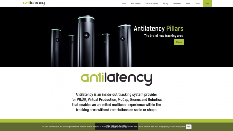 Homepage of antilatency