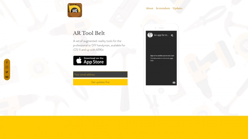 Homepage of artoolbelt