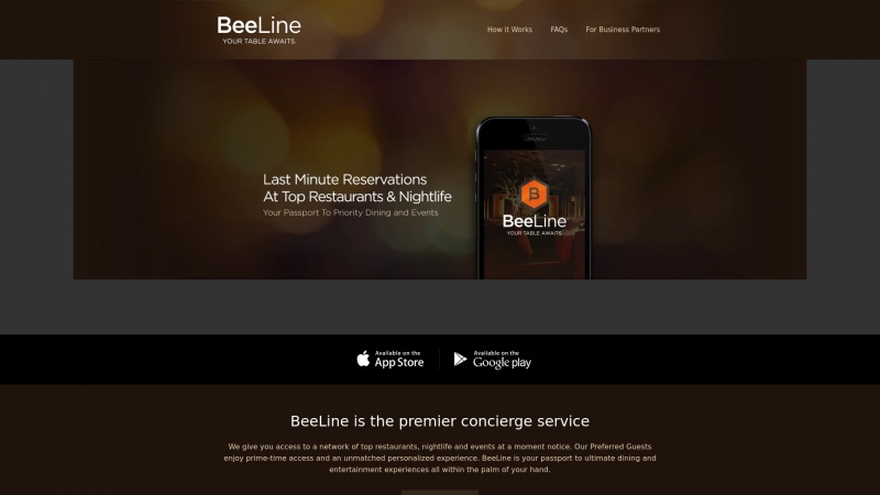 Homepage of beelinenow