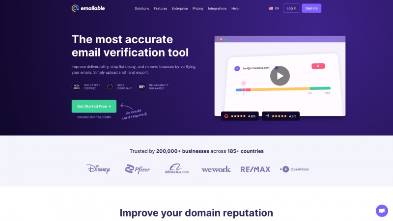 Homepage of blazeverify