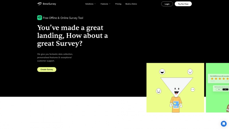 Homepage of brewsurvey