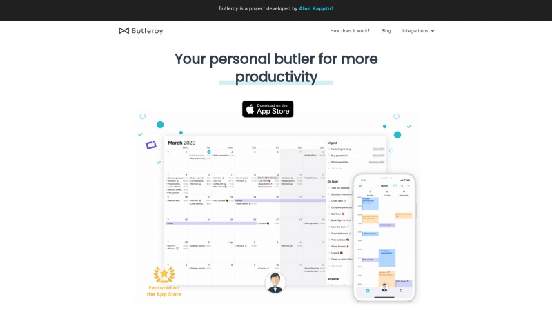 Homepage of butleroy