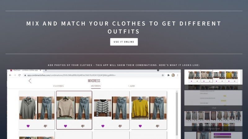 Homepage of combineclothes