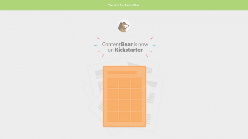 Homepage of contentbear