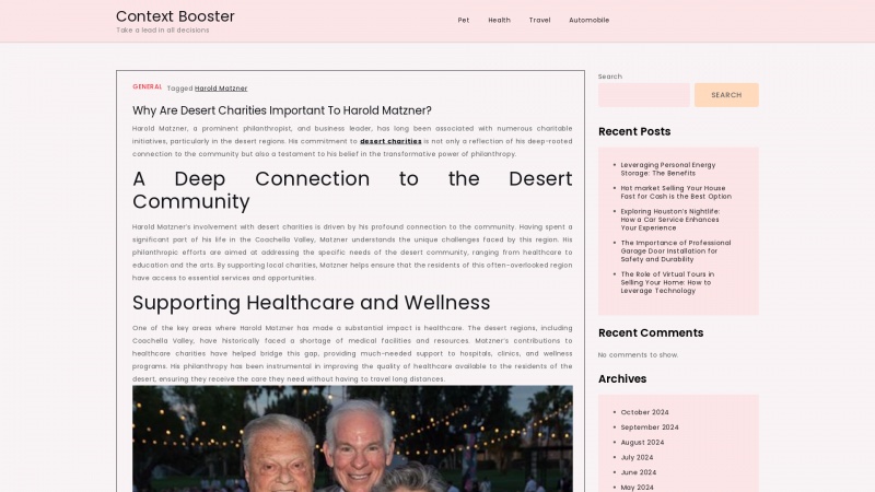 Homepage of contextbooster