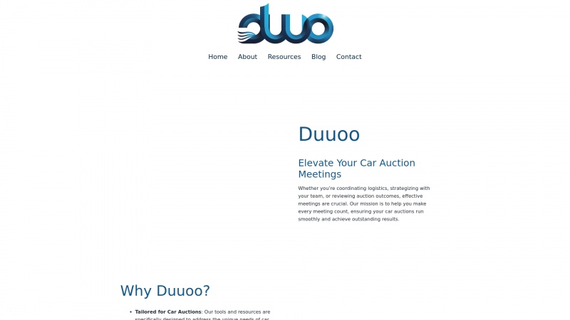 Homepage of duuoo