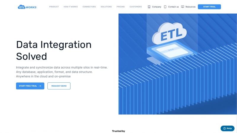 Homepage of etlworks