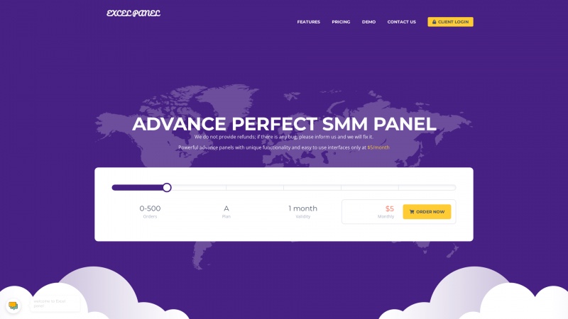 Homepage of excelpanel