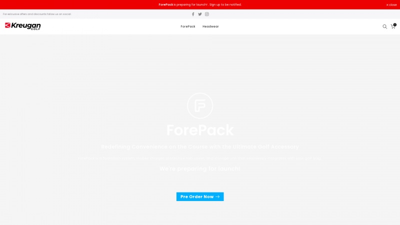 Homepage of forepack