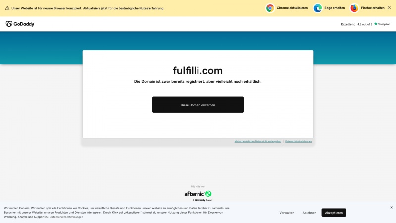 Homepage of fulfilli