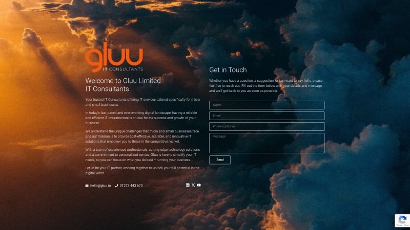 Homepage of gluu