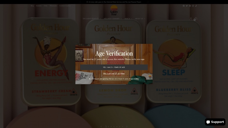 Homepage of goldenhour