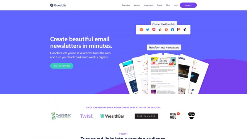 Homepage of goodbits