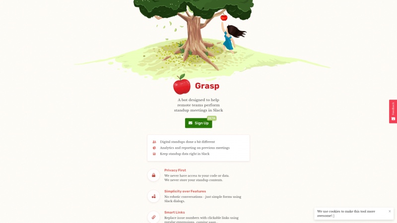 Homepage of grasp