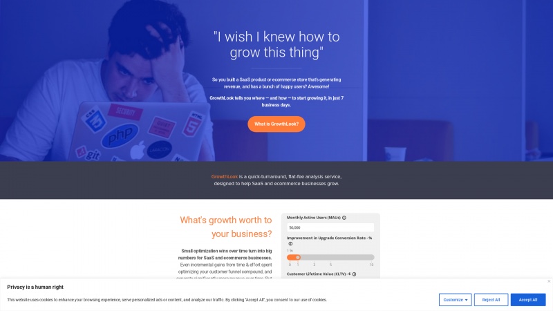 Homepage of growthlook