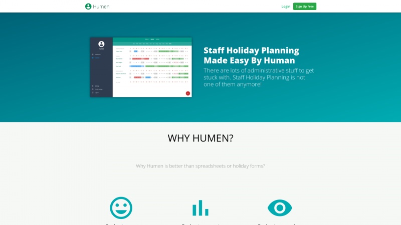 Homepage of humen