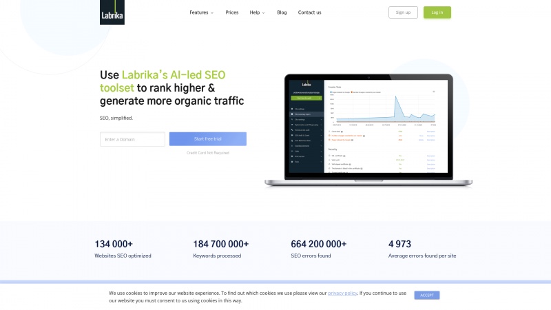 Homepage of labrika