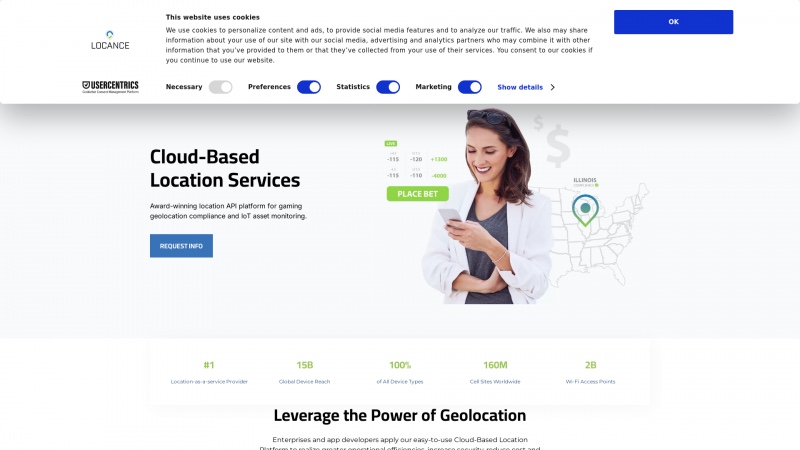 Homepage of locance