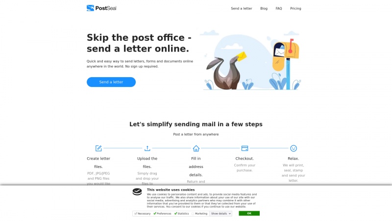 Homepage of postseal