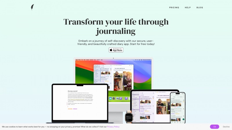 Homepage of pureformstudio