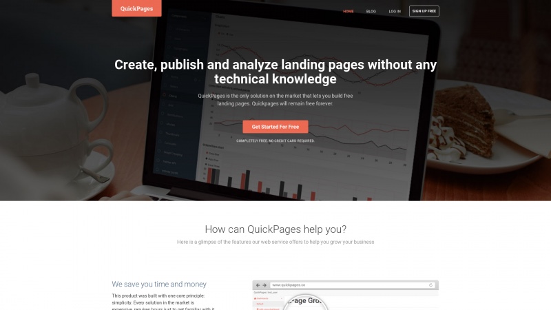 Homepage of quickpages