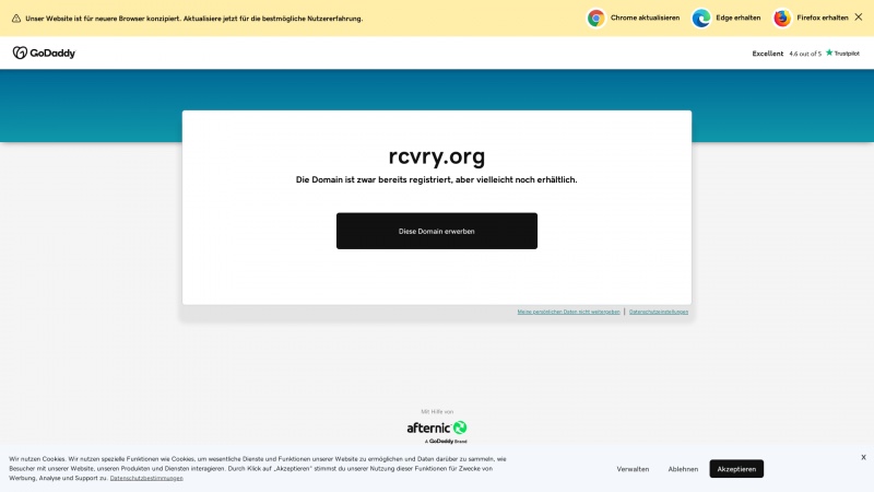 Homepage of rcvry