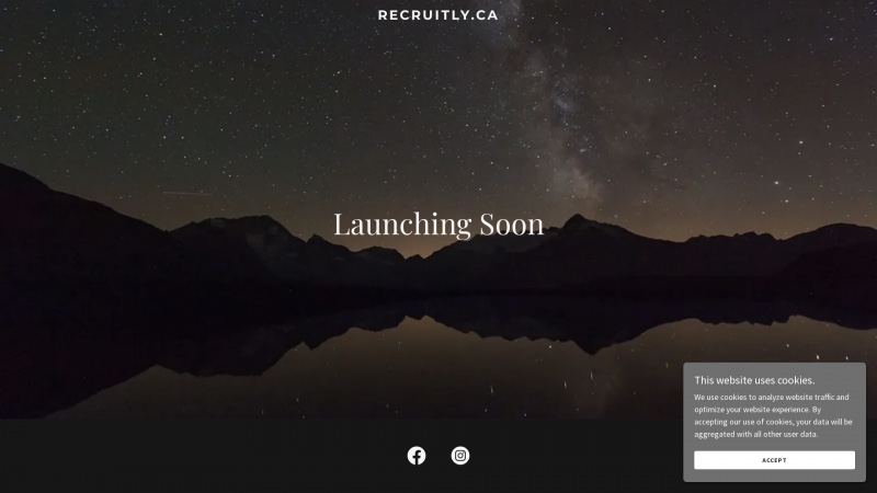 Homepage of recruitly