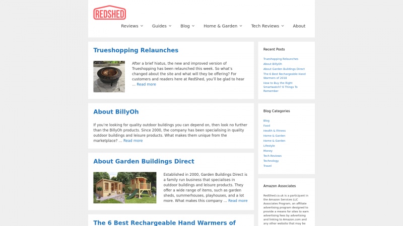 Homepage of redshed