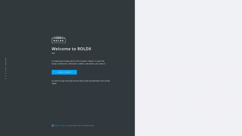 Homepage of roldx