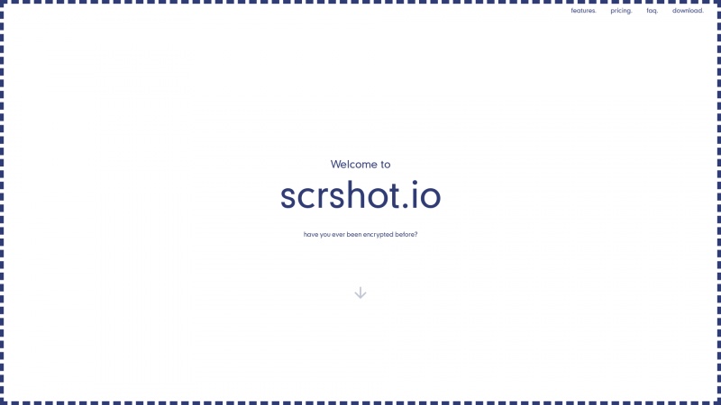 Homepage of scrshot