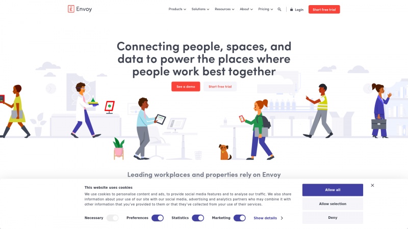 Homepage of signwithenvoy