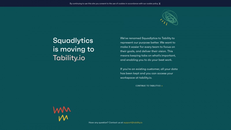 Homepage of squadlytics