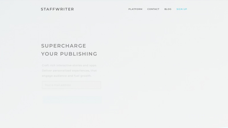 Homepage of staffwriter