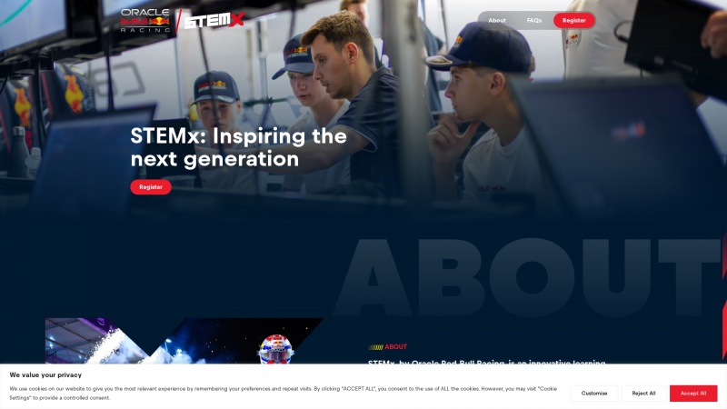 Homepage of stemx