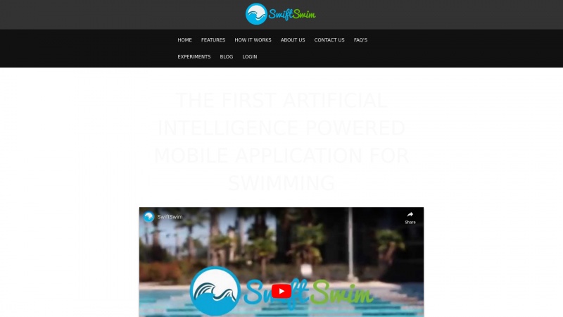 Homepage of swiftswim