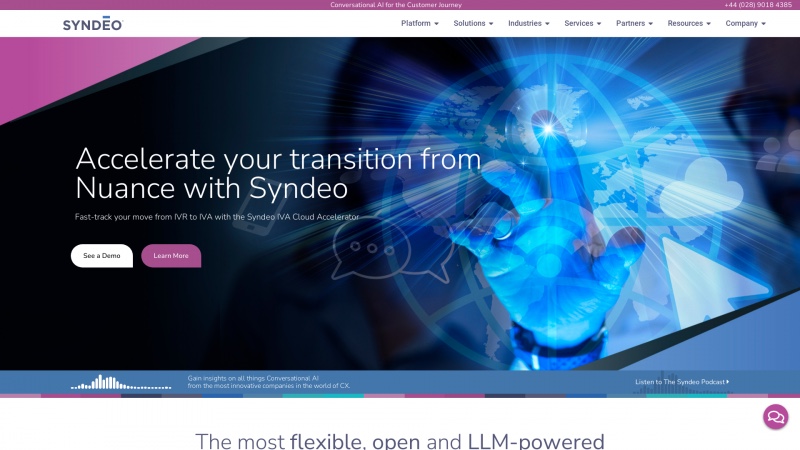 Homepage of syndeo