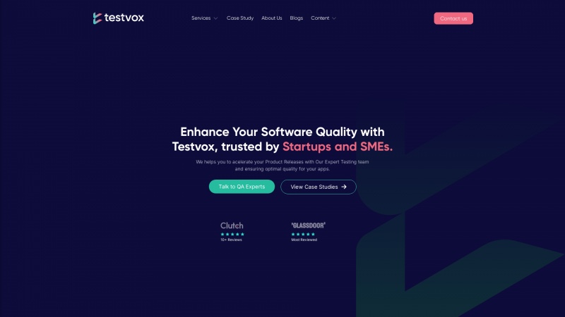 Homepage of testvox