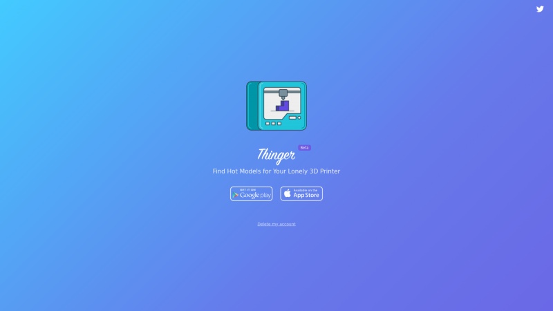 Homepage of thinger