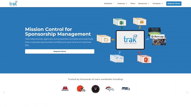 Homepage of trak