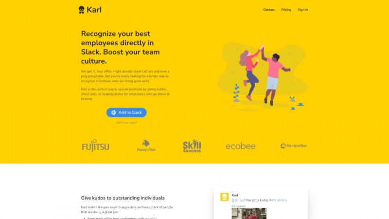 Homepage of trykarl