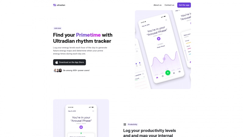 Homepage of ultradian