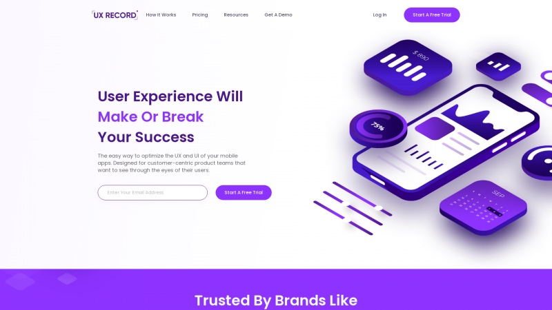 Homepage of uxrecord