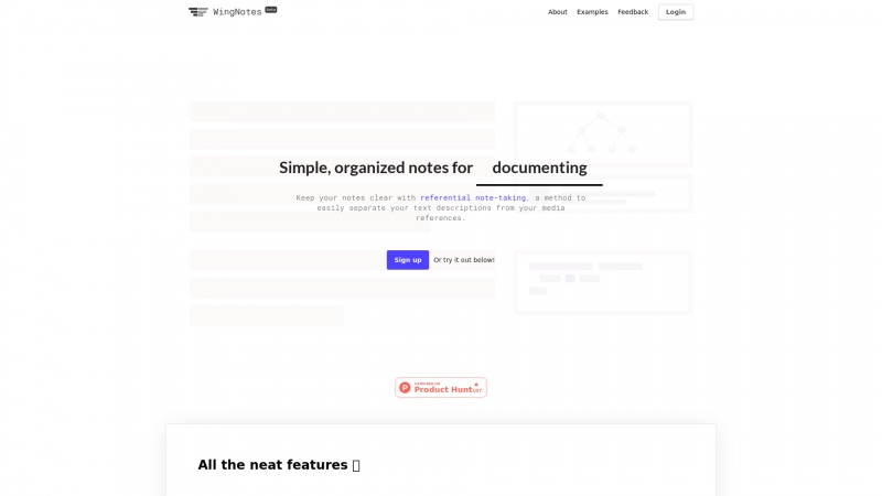 Homepage of wingnotes