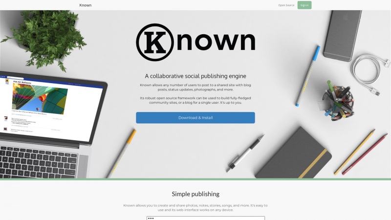 Homepage of withknown