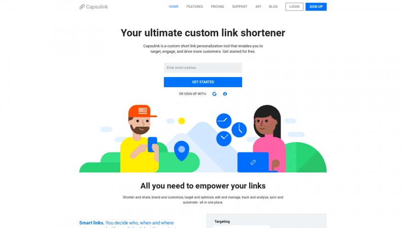 Homepage of capsulink