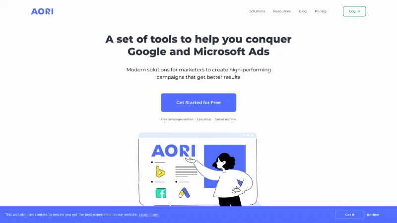 Homepage of aori