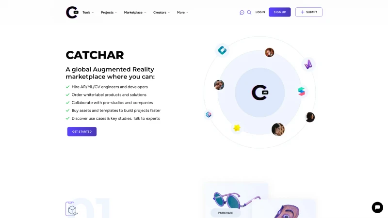 Homepage of catchar