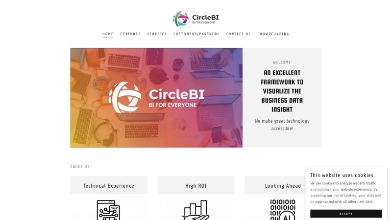 Homepage of circlebi