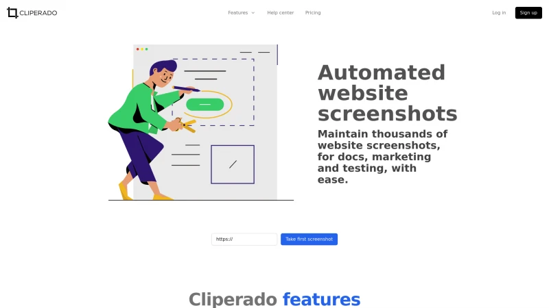 Homepage of cliperado