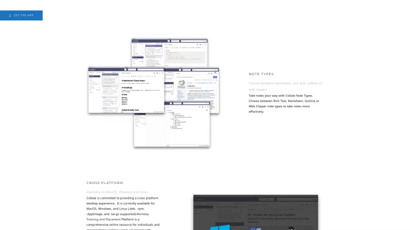 Homepage of collatenotes